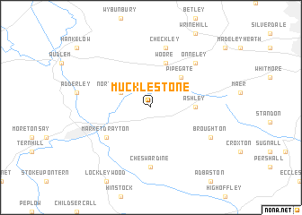 map of Mucklestone