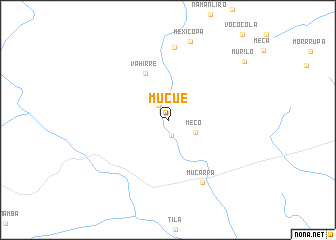 map of Mucue