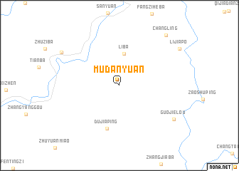 map of Mudanyuan