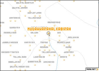 map of Mudawwarah al Kabīrah