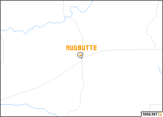 map of Mud Butte