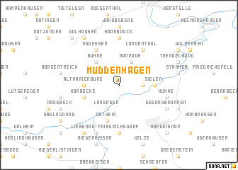 map of Muddenhagen