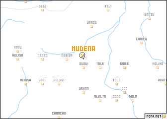 map of Mudena