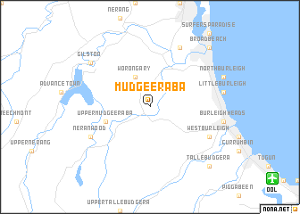 map of Mudgeeraba