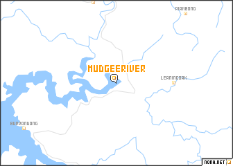 map of Mudgee River