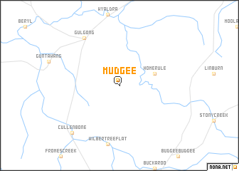 map of Mudgee