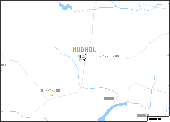 map of Mudhol