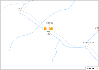 map of Mūdil