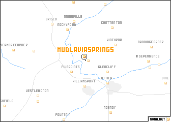 map of Mudlavia Springs