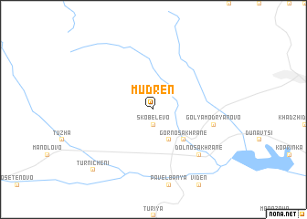 map of Mŭdren