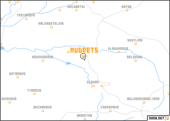 map of Mŭdrets