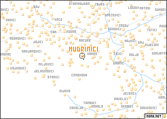 map of Mudrinići