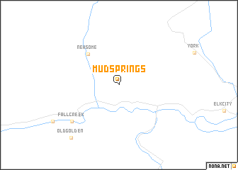 map of Mud Springs