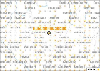 map of Mudugomuwagama