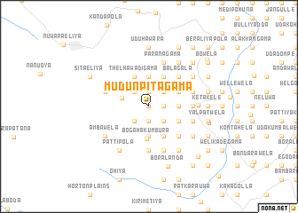 map of Mudunpitagama