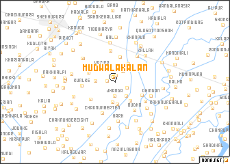 map of Mudwāla Kalān