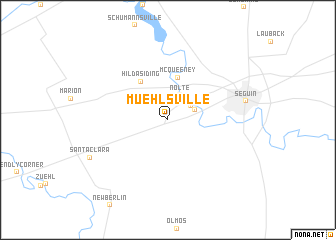 map of Muehlsville