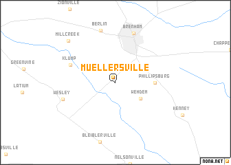 map of Muellersville