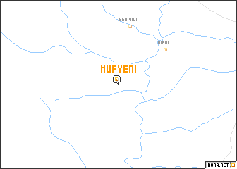 map of Mufyeni