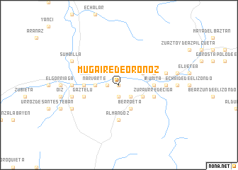 map of Mugaire de Oronoz