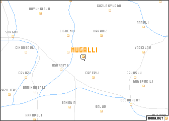 map of Muğallı