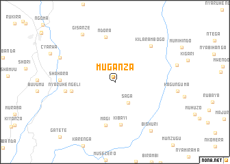 map of Muganza