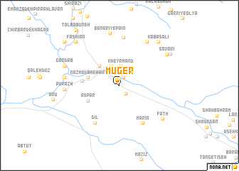 map of Mūger