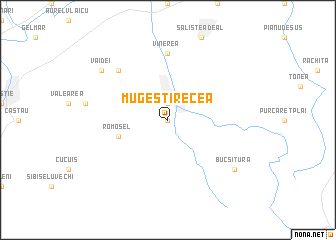 map of Mugeşti-Recea