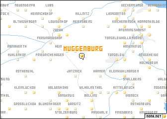 map of Müggenburg