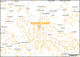 map of Mughal Khān