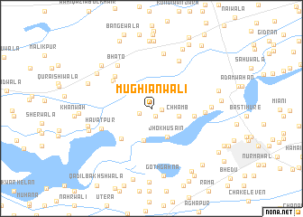 map of Mughiānwāli