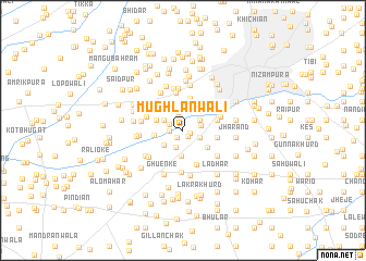 map of Mughlānwāli