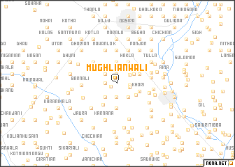 map of Mughliānwāli