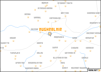 map of Mughr al Mīr