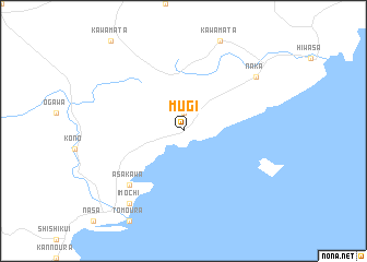 map of Mugi