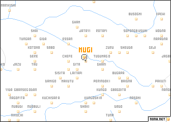 map of Mugi