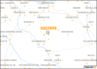 map of Mugnana