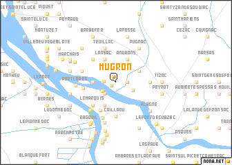 map of Mugron