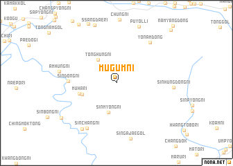 map of Mugŭm-ni