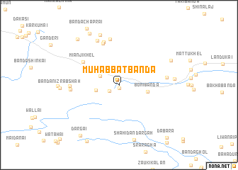 map of Muhabbat Bānda