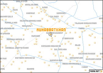 map of Muhabbat Khān