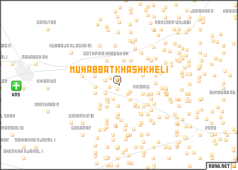 map of Muhabbat Khashkheli