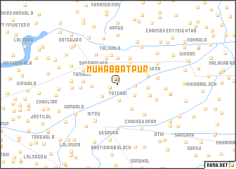 map of Muhabbatpur