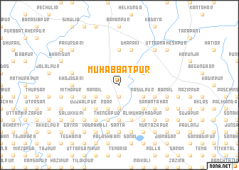 map of Muhabbatpur