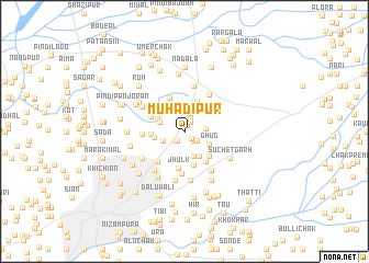 map of Muhadipur