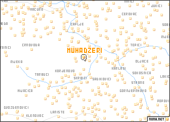 map of Muhadžeri