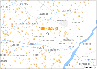 map of Muhadžeri