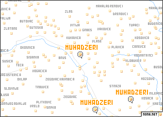 map of Muhadžeri