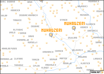 map of Muhadžeri