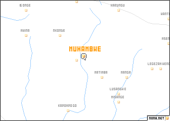 map of Muhambwe